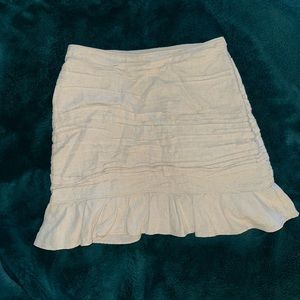 Abercrombie ruffled skirt linen size xsmall good condition